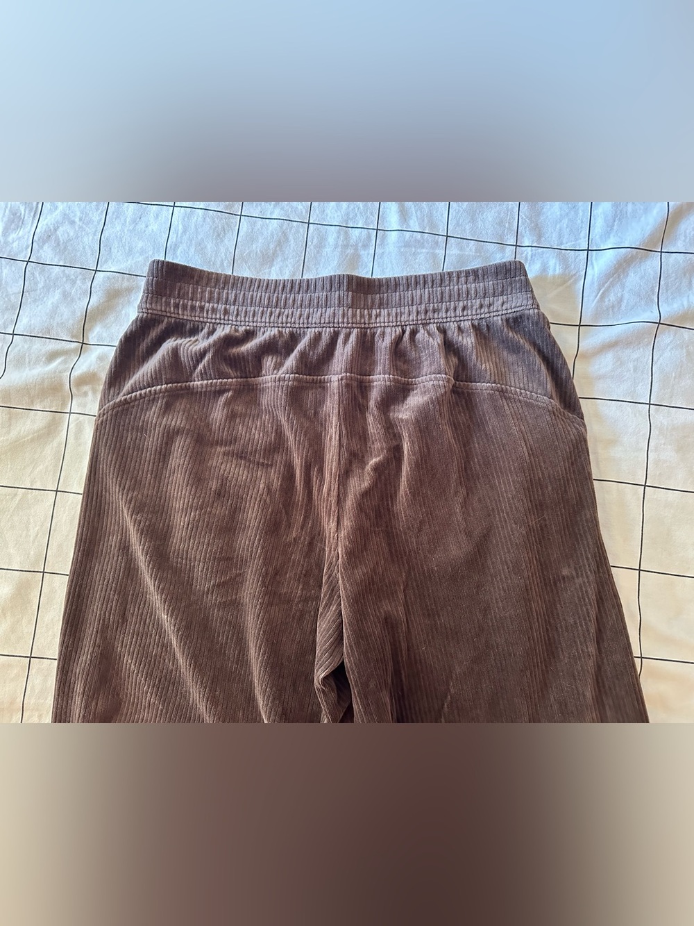Lululemon Scuba Mid-Rise Wide-Leg Crop *Velvet Cord 8 Espresso Brown - Picture 13 of 15